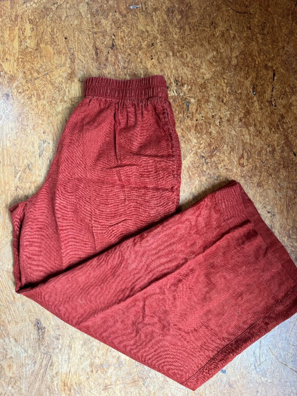 Linen Blend Wide Leg Pants